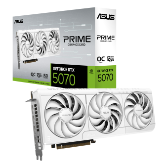 Видеокарта Asus GeForce RTX 5070 Prime OC 12G (Prime-RTX5070-O12G-White)