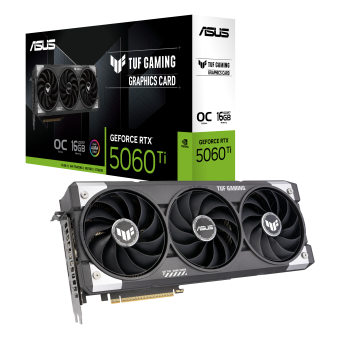 Видеокарта Asus GeForce RTX 5060 Ti TUF Gaming OC 16G (TUF-RTX5060TI-O16G-Gaming)