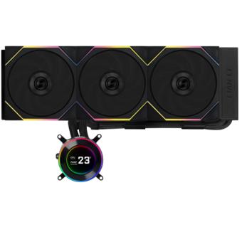 Водяное Охлаждение CPU LIAN LI Hydroshift lI LCD-C 360TL Black (G89.GHS2LCD36TB.00)