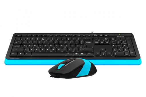 Клавиатура и мышь A4tech Fstyler F1010-Blue