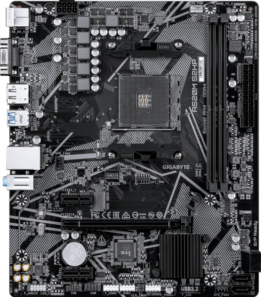 Материнская плата Gigabyte A520M S2HP