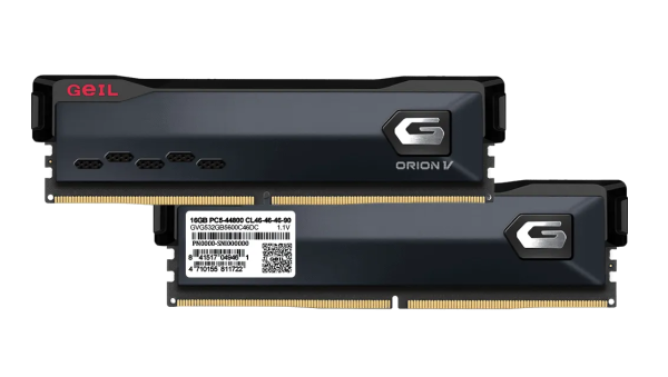 Оперативная память 16 Gb (2x8Gb) DDR4 3200MHz Geil Orion RGB Titanium Grey GOSG416GB3200C16BDC