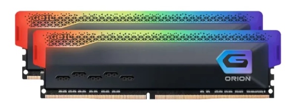 Оперативная память 16 Gb (2x8Gb) DDR4 3200MHz Geil Orion RGB Titanium Grey GOSG416GB3200C22DC