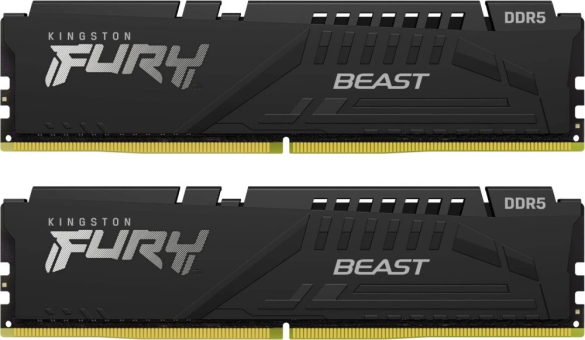 Оперативная память 32 Gb (2x16Gb) DDR5 6000MHz Kingston Fury Beast KF560C30BBEK2-32