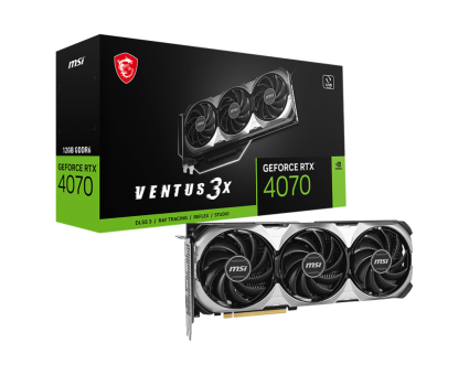 Видеокарта MSI GeForce RTX 4070 Ventus 3X E1 12G (RTX 4070 Ventus 3X E1 12G)