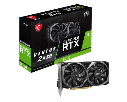 Видеокарта MSI GeForce RTX 3050 Ventus 2X XS OC 8G (RTX 3050 Ventus 2X XS 8G OC)