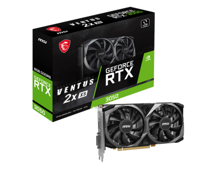 Видеокарта MSI GeForce RTX 3050 Ventus 2X XS 8G (RTX 3050 Ventus 2X XS 8G)