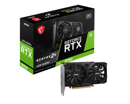 Видеокарта MSI GeForce RTX 3050 Ventus 2X OC 6G (RTX 3050 VENTUS 2X 6G OC)