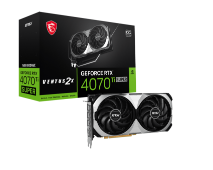 Видеокарта MSI GeForce RTX 4070 Ti Super Ventus 2X OC 16G (RTX 4070 Ti Super 16G Ventus 2X OC)