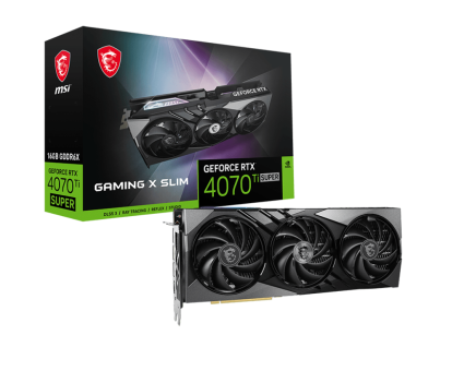 Видеокарта MSI GeForce RTX 4070 Ti Super Gaming X Slim 16G (RTX 4070 Ti Super 16G Gaming X Slim)