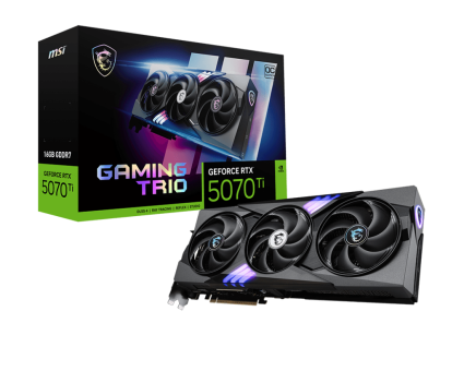 Видеокарта MSI GeForce RTX 5070 Ti Gaming Trio OC 16G (RTX 5070 Ti 16G Gaming Trio OC)