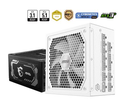 Блок питания MSI MAG A1000GL PCIE5 White 1000W