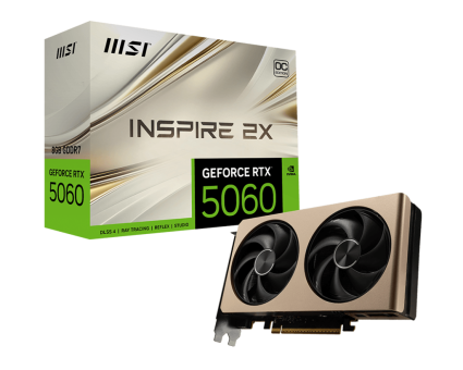 Видеокарта MSI GeForce RTX 5060 Inspire 2X OC 8G (RTX 5060 8G Inspire 2X OC)