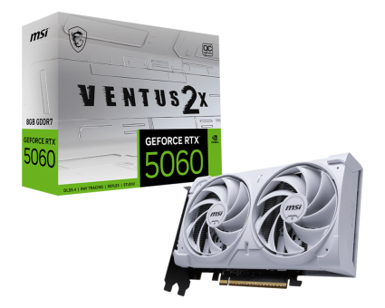 Видеокарта MSI GeForce RTX 5060 Ventus 2X OC 8G (RTX 5060 8G Ventus 2X OC White)