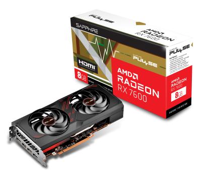 Видеокарта Sapphire Pulse Radeon 7600 Gaming OC 8Gb (11324-01-20G)