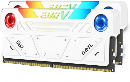 Оперативная память 32 Gb (2x16Gb) DDR5 6800MHz Geil EVO V RGB White (GESW532GB6800C36ADC)