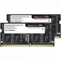Оперативная память для ноутбука Team Group Elite SO-DIMM 16Gb Kit (2x8GB) DDR4 3200MHz (TED416G3200C22DC-S01)