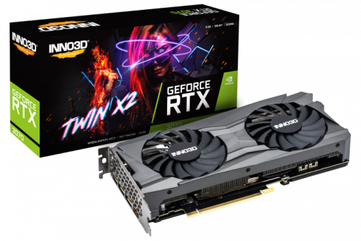 Видеокарта Inno3D RTX 3070 Twin X2 OC LHR 8G (N30702-08D6X-171032LH)