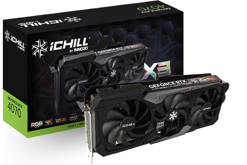 Видеокарта Inno3D RTX 4070 iChill X3 12G (C40703-126XX-186148H)