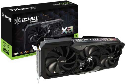 Видеокарта Inno3D RTX 4070 Super Ichill X3 16G (C407S3-126XX-186148H)