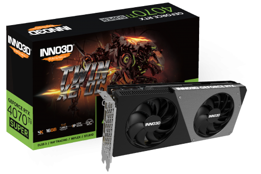 Видеокарта Inno3D RTX 4070 Ti Super Twin X2 OC 16G (N407TS2-166XX-186156N)