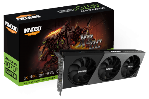 Видеокарта Inno3D RTX 4070 Ti Super X3 OC 16G (N407TS3-166XX-186158N)