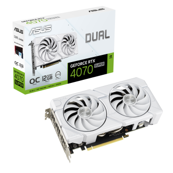 Видеокарта Asus GeForce RTX 4070 Dual Super EVO OC 12GB (DUAL-RTX4070S-O12G-EVO-WHITE)