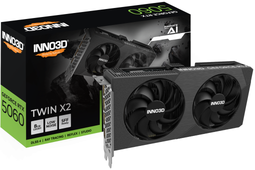 Видеокарта Inno3D RTX 5060 Twin X2 8G (N50602-08D7-195071N)