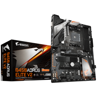 Материнская плата Gigabyte B450 Aorus Elite V2