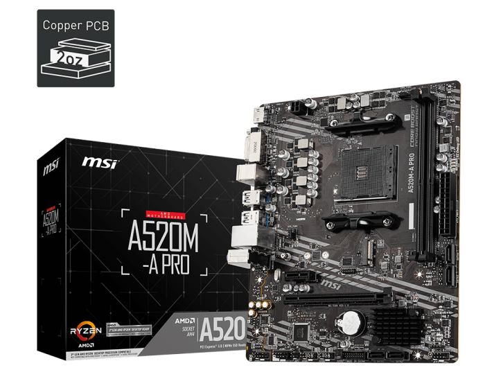 Материнская плата MSI A520M-A Pro