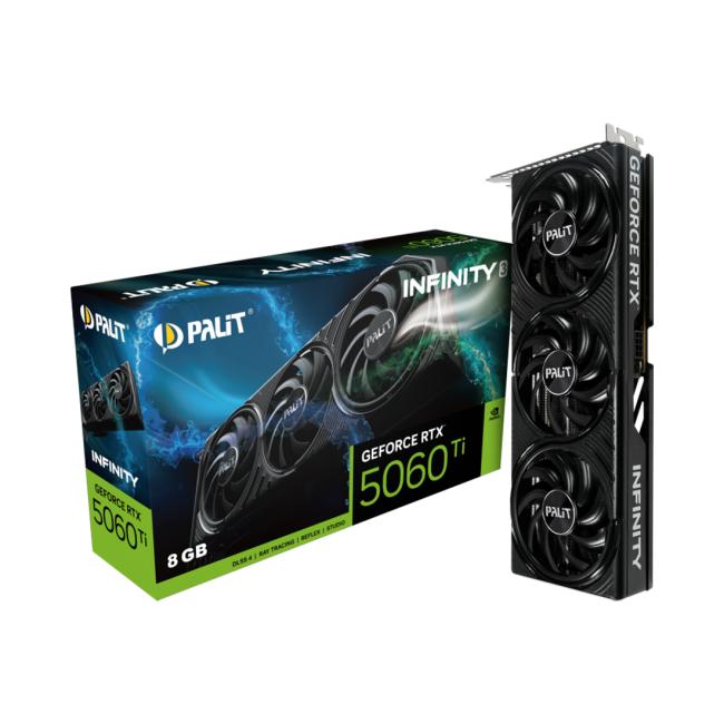 Видеокарта Palit GeForce RTX 5060 Ti Infinity 3 OC 16GB (NE7506TS19T1-GB2061S)
