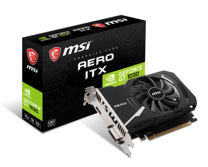 Видеокарта MSI GeForce GT 1030 2G (GT 1030 AERO ITX 2GD4 OC)