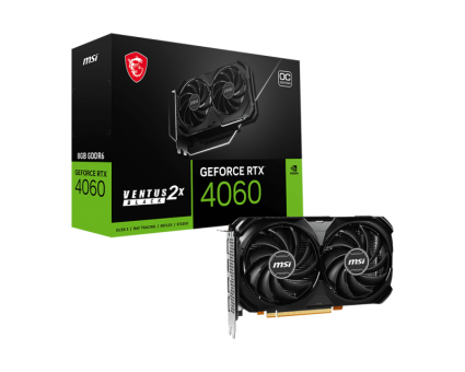 Видеокарта MSI GeForce RTX 4060 Ventus 2X OC 8G (RTX 4060 Ventus 2X Black 8G OC)