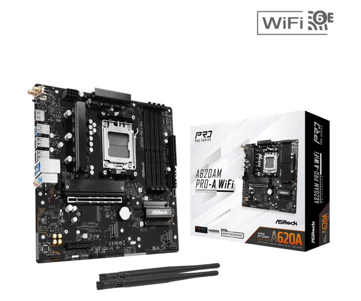 Материнская плата ASRock A620AM Pro-A WiFi