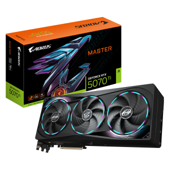 Видеокарта Gigabyte GeForce RTX 5070 Ti Aorus Master 16G (GV-N507TAORUS M-16GD)