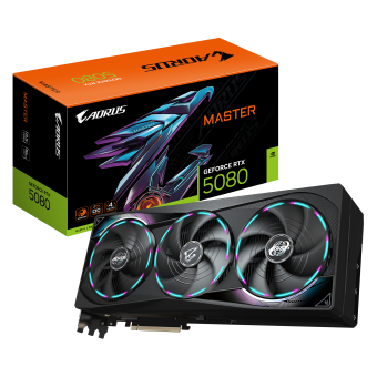 Видеокарта Gigabyte GeForce RTX 5080 Master 16G (GV-N5080AORUS M-16GD)