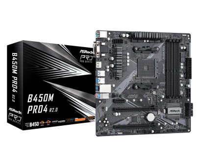 Материнская плата ASRock B450M Pro4 R2.0