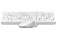 Клавиатура и мышь A4tech Fstyler F1010-White