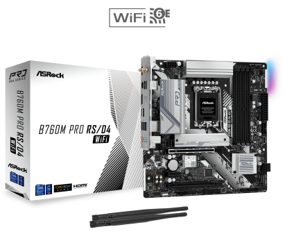 Материнская плата ASRock B760M Pro RS/D4 WiFi