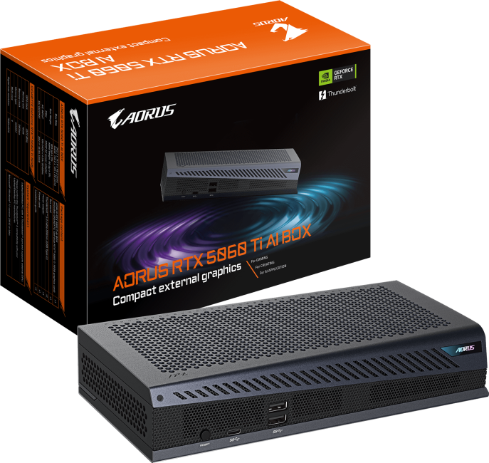 Видеокарта Gigabyte GeForce RTX 5060 Ti AI Box 16GB Внешняя (GV-N506TIXEB-16GD)