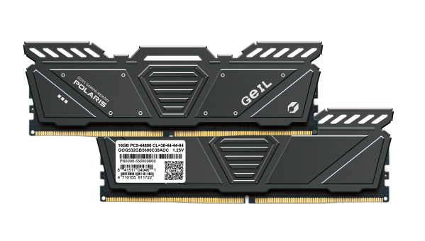 Оперативная память 32 Gb (2x16Gb) DDR5 4800MHz Geil Polaris Grey GOG532GB4800C40DC