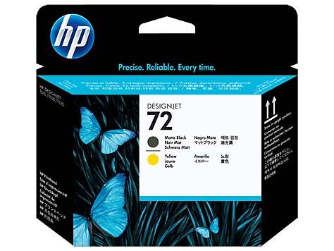 Печатающая головка HP 72 Matte black and yellow (C9384A)