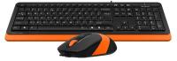 Клавиатура и мышь A4tech Fstyler F1010-Orange