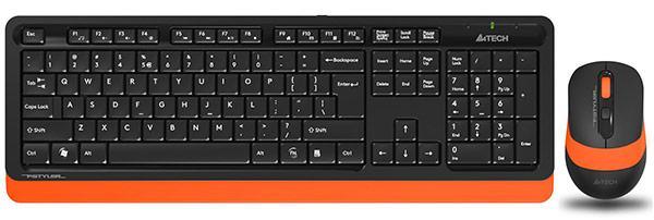 Клавиатура и мышь Wireless A4tech Fstyler FG1010-ORANGE