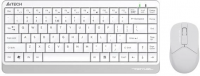 Клавиатура и мышь Wireless A4tech Fstyler FG1112-White