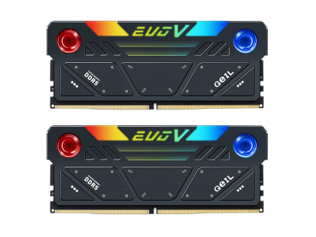 Оперативная память 32 Gb (2x16Gb) DDR5 8000MHz Geil EVO V RGB Black GESG532GB8000C38ADC