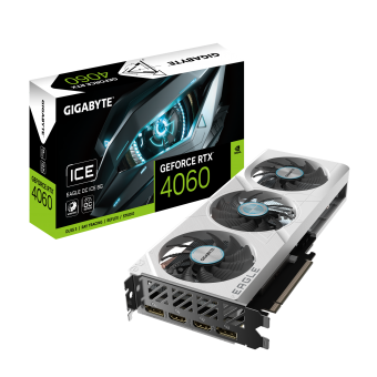 Видеокарта Gigabyte GeForce RTX 4060 Eagle OC Ice 8G (GV-N4060EAGLEOC ICE-8GD)