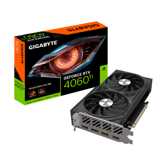 Видеокарта Gigabyte GeForce RTX 4060 Ti WindForce OC 16G (GV-N406TWF2OC-16GD)