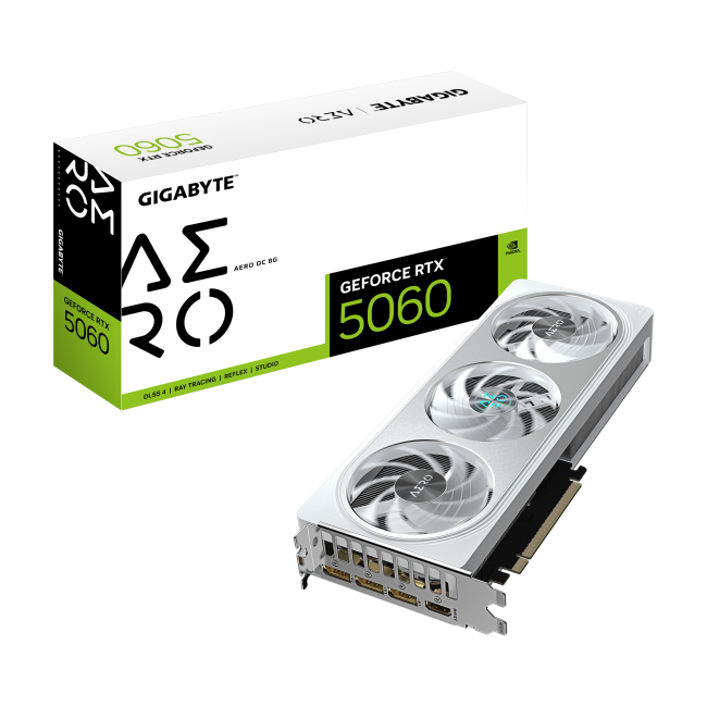 Видеокарта Gigabyte GeForce RTX 5060 Aero OC 8GB (GV-N5060AERO OC-8GD)
