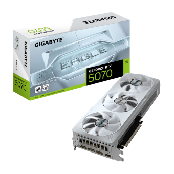 Видеокарта Gigabyte GeForce RTX 5070 Eagle OC Ice SFF 12G (GV-N5070EAGLEOC ICE-12GD)